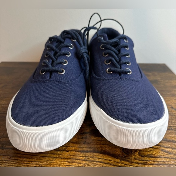 St John’s Bay Men’s Navy SJB Northport Canvas Shoe Dry+Cool Memory Foam … - Picture 2 of 6
